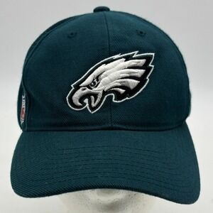 Reebok Philadelphia Eagles Hat Mens OSFM Green NFL On Field Cap Sportswear Gear